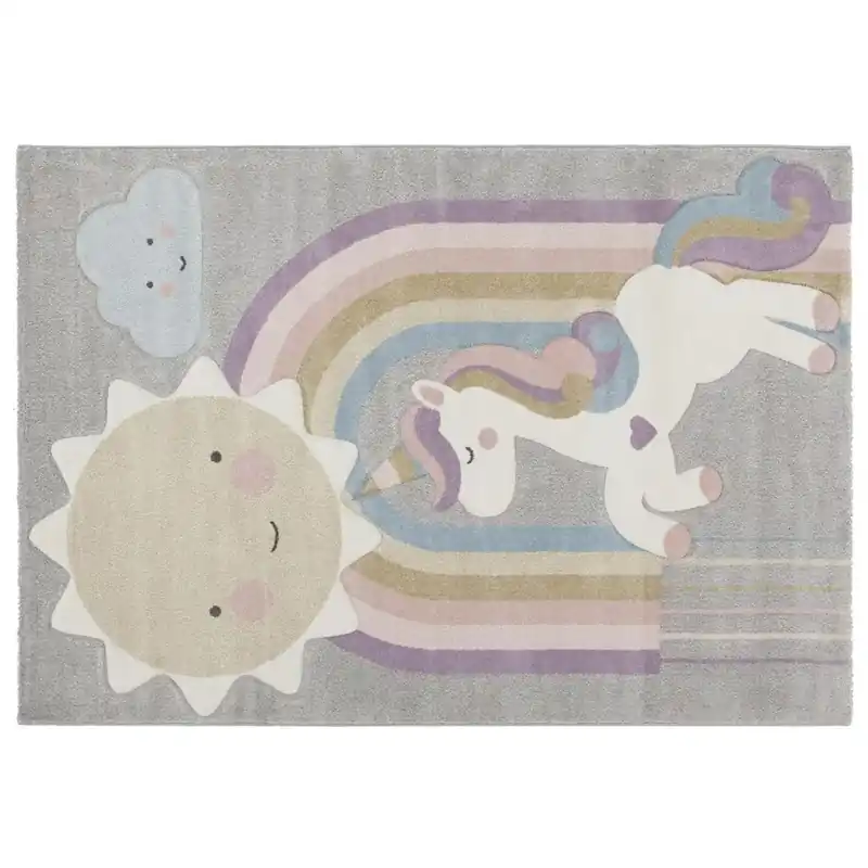 Tappeto cameretta Fantasia Unicorno 150x100 cm