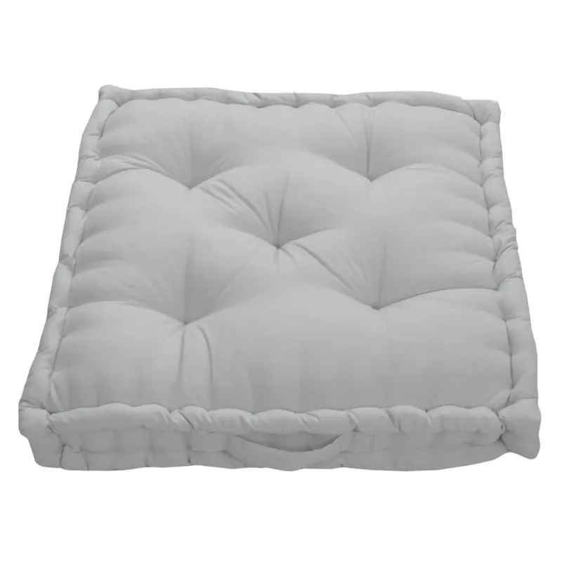 Cuscino da pavimento Futon colore silver grey 60x60 cm