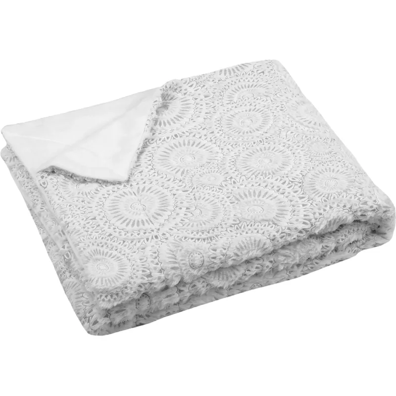 Plaid Mummy con fantasia grigia 130 cm x 160 cm