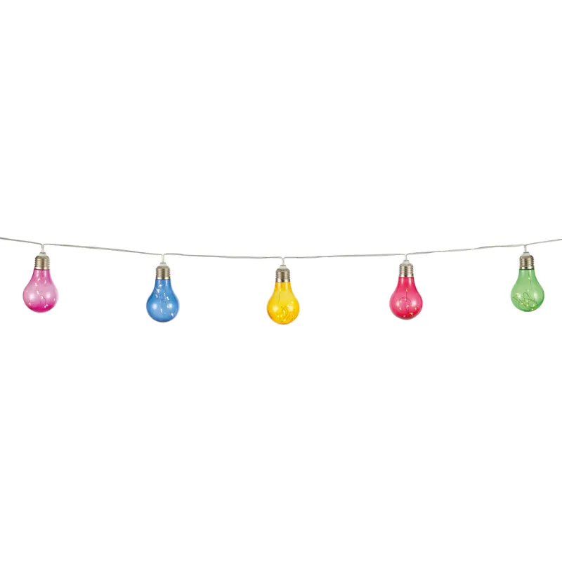 Ghirlanda luci esterno lampadine multicolore 100 LED