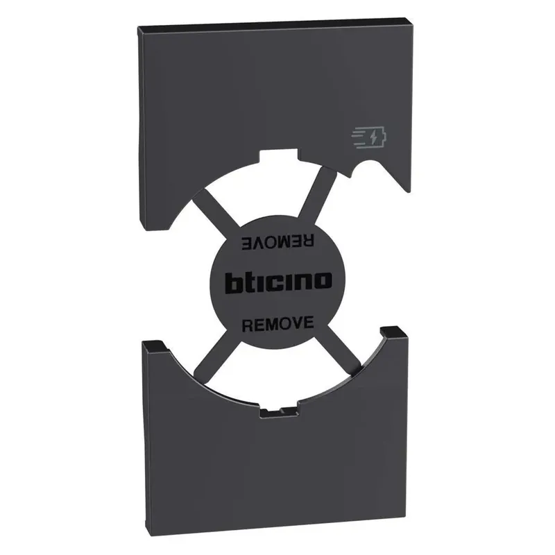Cover Presa P40 USB 2 Moduli BTicino Living Now KG68 Nera