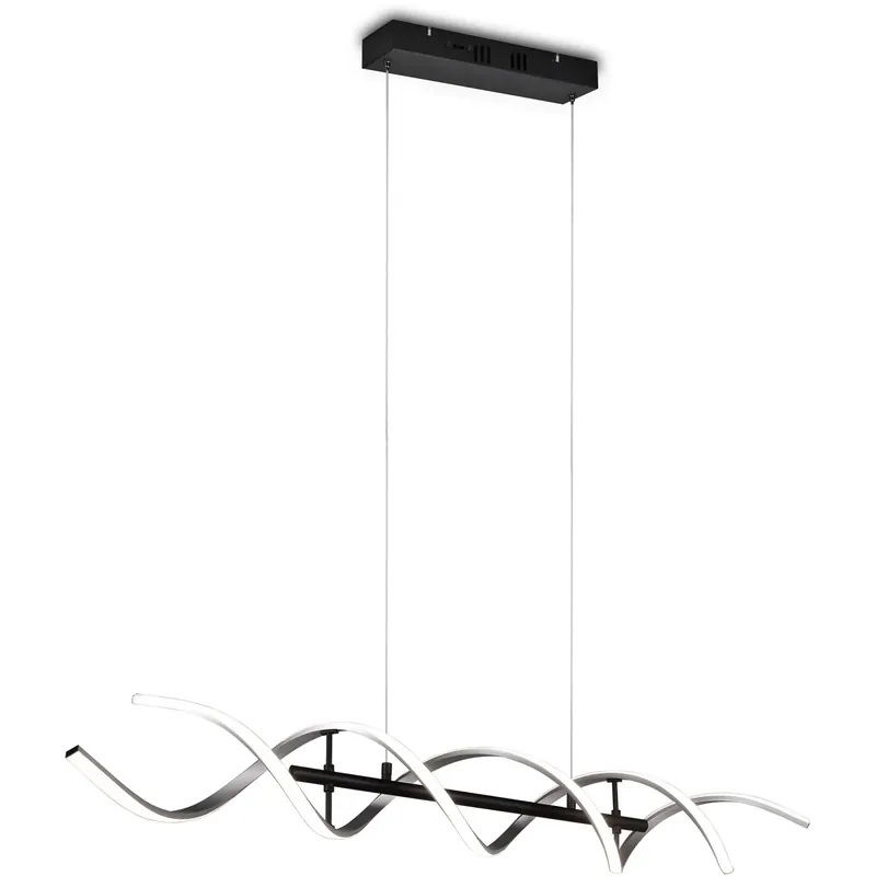 Lampadario a sospensione Sequence LED regolabile con spirale in metallo Ø 105 cm