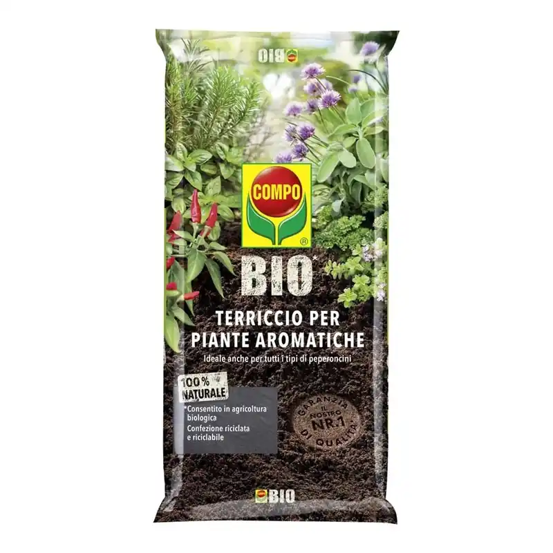 Terriccio per Piante Aromatiche COMPO BIO 20 l