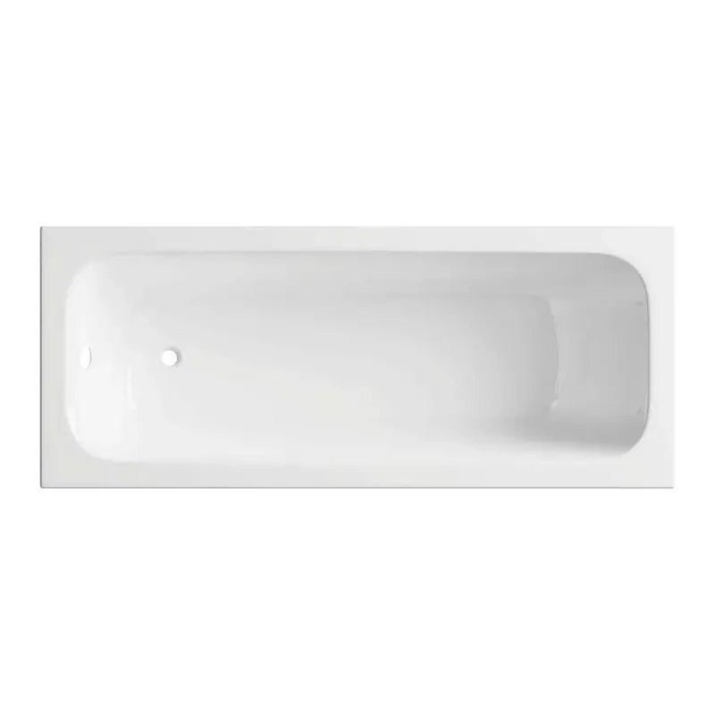 Vasca da bagno da incasso rettangolare Cabaiguán 160 cm bianco in acrilico