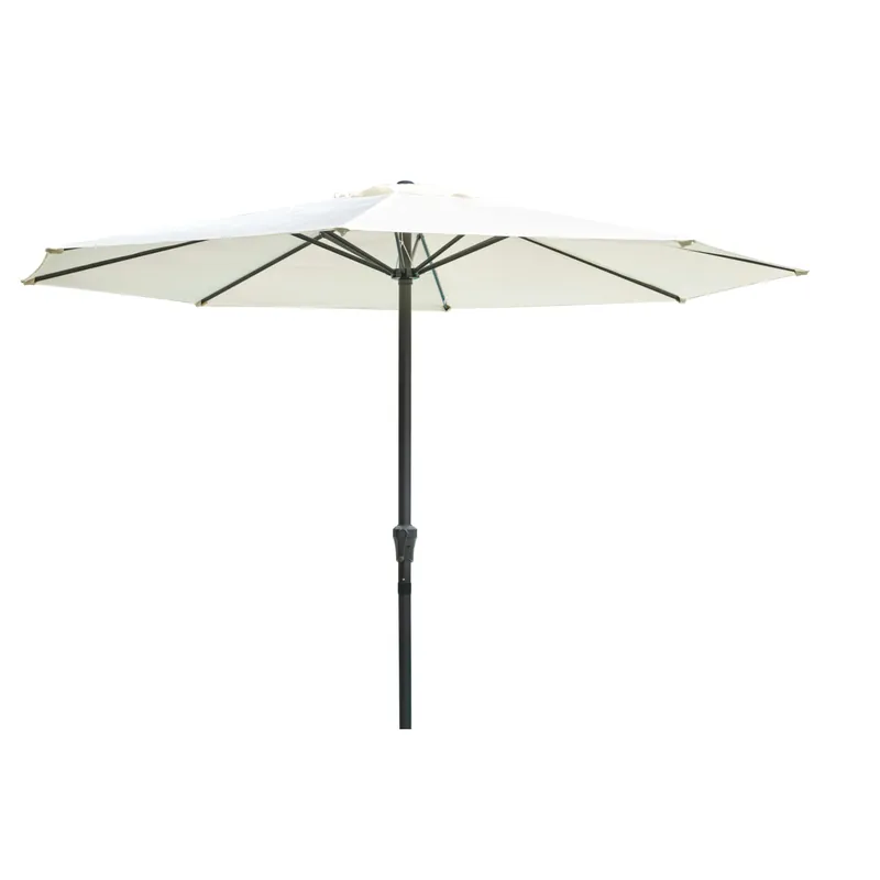 Ombrellone da giardino a palo centrale Ø 300 cm ecrù