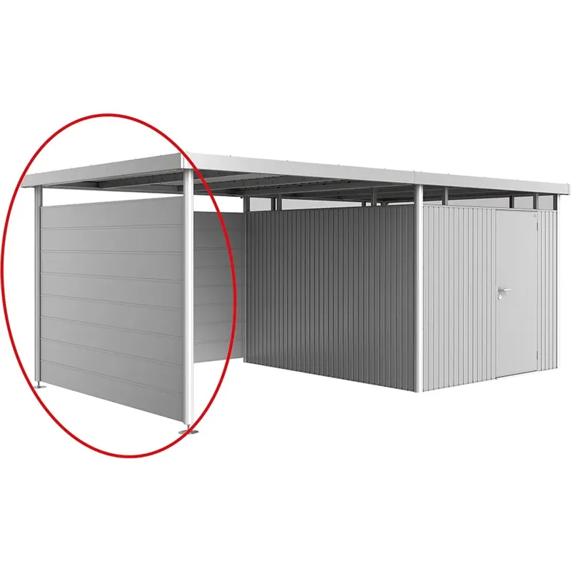 Parete laterale per casetta Biohort HighLine H4 grigio scuro