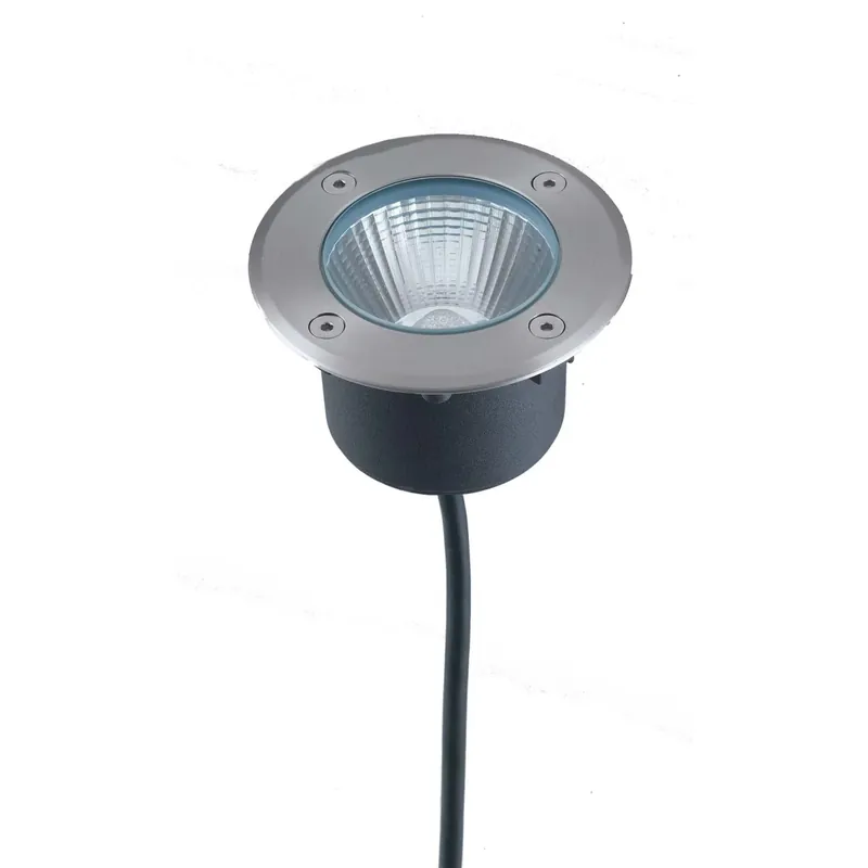 Intec faretto calpestabile tondo acciaio LED integrato IP67